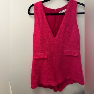 Hot pink Zara romper